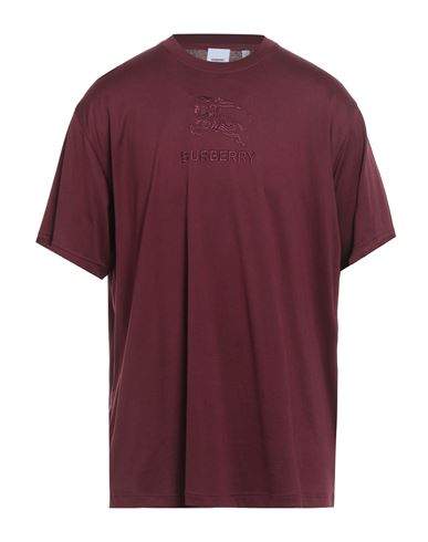 Burberry Embroidered Ekd Cotton T-shirt In Brown