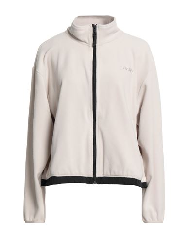 Dkny Sport Woman Sweatshirt Beige Size Xl Polyester, Elastane
