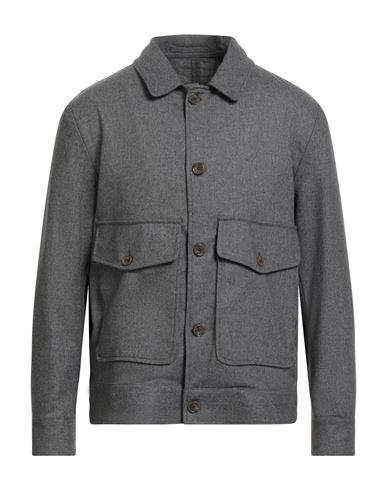 Myths Man Shirt Grey Size 40 Wool, Polyamide, Cashmere, Elastane