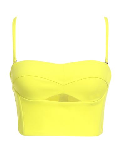 Patrizia Pepe Woman Top Lime Green Size 8 Polyester, Elastane