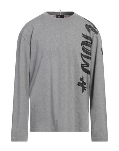 Moncler Grenoble Man T-shirt Grey Size Xl Cotton