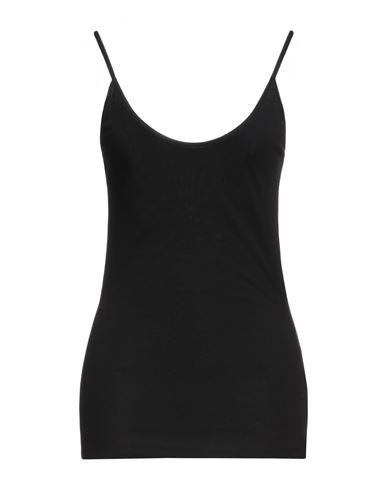 Khaite Woman Top Black Size L Viscose In Black