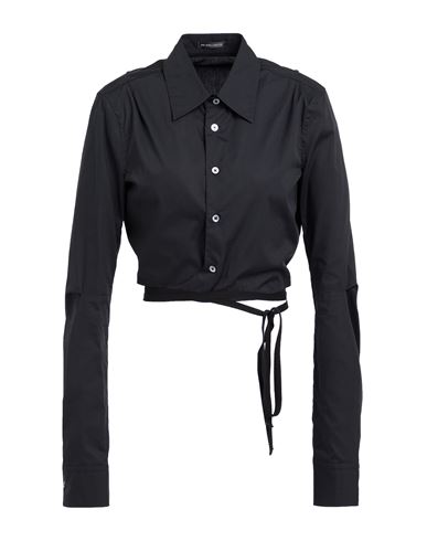 Ann Demeulemeester Woman Shirt Black Size 12 Cotton