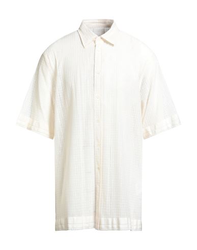 Givenchy Man Shirt Cream Size 16 ½ Cotton, Polyamide In Neutral