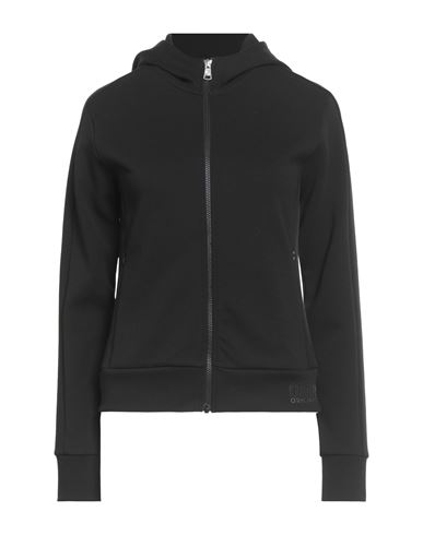 Colmar Woman Sweatshirt Black Size L Polyester, Cotton