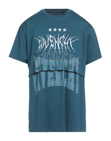 Givenchy Man T-shirt Deep Teal Size Xl Cotton In Blue