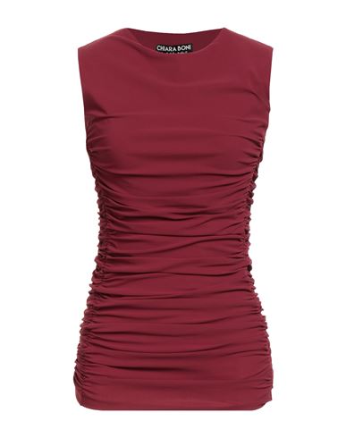 Chiara Boni La Petite Robe Woman Top Burgundy Size M Polyamide, Elastane