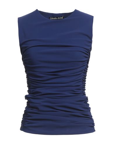 Chiara Boni La Petite Robe Woman Top Blue Size M Polyamide, Elastane