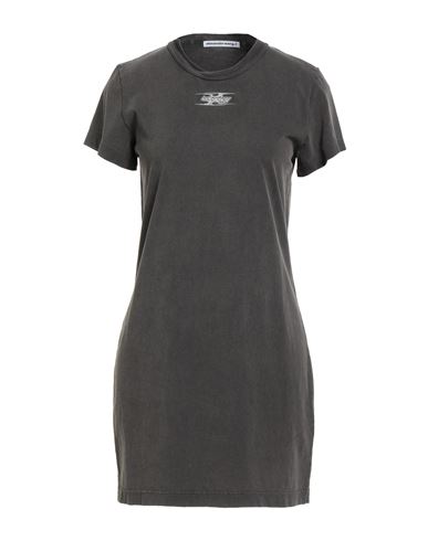 Alexander Wang T T By Alexander Wang Blade Logo Shrunken Tee Dress Washed Cedar