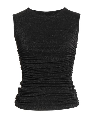 Chiara Boni La Petite Robe Woman Top Black Size L Polyamide, Viscose, Elastane, Polyester