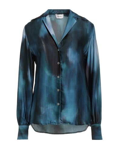 Ottod'ame Woman Shirt Deep Teal Size 6 Viscose