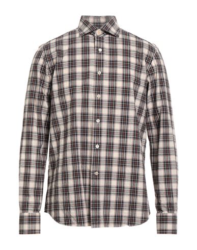 Alessandro Gherardi Man Shirt Beige Size 16 Cotton