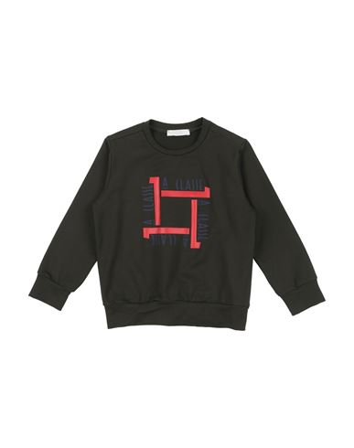Alviero Martini 1a Classe Junior Toddler Boy Sweatshirt Dark Green Size 6 Cotton, Elastane In Black