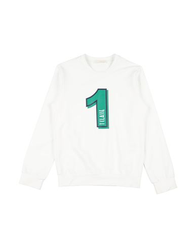 Alviero Martini 1a Classe Toddler Boy Sweatshirt White Size 4 Cotton, Elastane In White