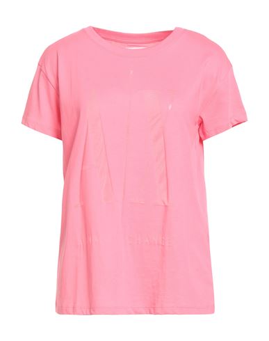 Armani Exchange Woman T-shirt Pink Size M Cotton, Polyester