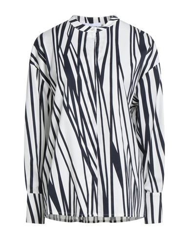 Alpha Studio Woman Shirt White Size 10 Cotton, Elastane