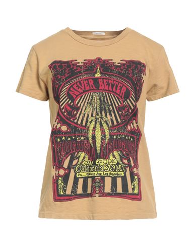 Mother Superior Woman T-shirt Mustard Size M Cotton In Brown