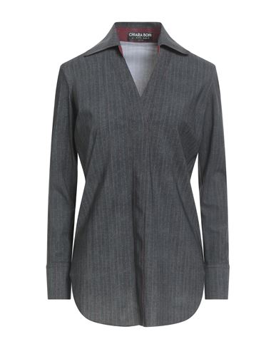 Chiara Boni La Petite Robe Woman Polo Shirt Charcoal Size 8 Polyamide, Elastane In Gray