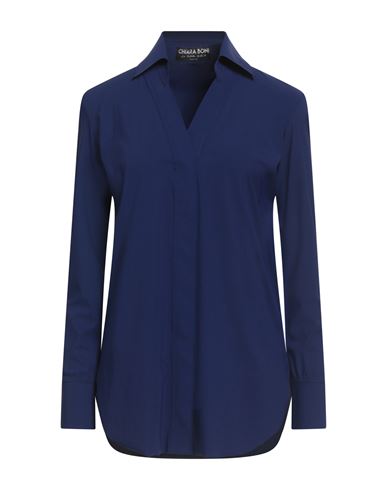Chiara Boni La Petite Robe Woman Polo Shirt Navy Size 4 Polyamide, Elastane