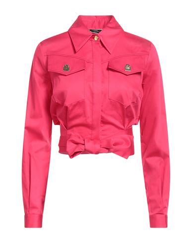 Elisabetta Franchi Woman Shirt Fuchsia Size 4 Cotton, Elastane