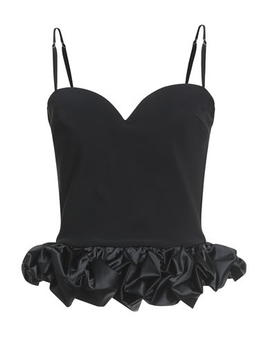 Chiara Boni La Petite Robe Woman Top Black Size 8 Polyamide, Elastane