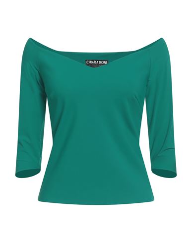 Chiara Boni La Petite Robe Woman Top Emerald Green Size 4 Polyamide, Elastane