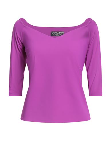 CHIARA BONI LA PETITE ROBE CHIARA BONI LA PETITE ROBE WOMAN TOP MAUVE SIZE 6 POLYAMIDE, ELASTANE 