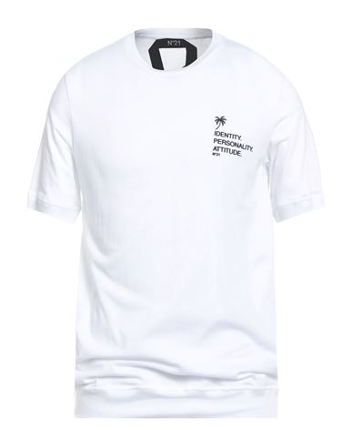 N°21 Man T-shirt White Size Xl Cotton In White