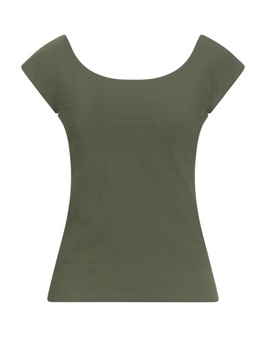 Chiara Boni La Petite Robe Woman T-shirt Khaki Size 12 Polyamide, Elastane In Green