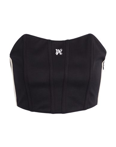 Palm Angels Woman Top Black Size 4 Acetate, Polyamide, Elastane