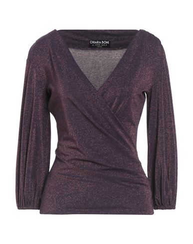 Chiara Boni La Petite Robe Woman Top Plum Size 8 Polyamide, Viscose, Elastane, Polyester