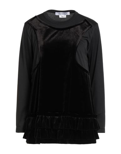 Comme Des Garçons X Poly Velveteen Top In Black