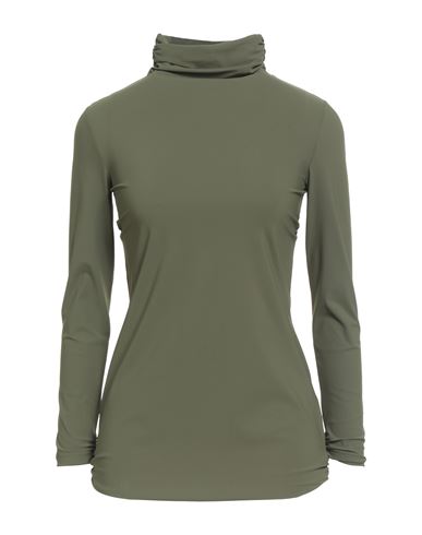 Chiara Boni La Petite Robe Woman Top Military Green Size 6 Polyamide, Elastane