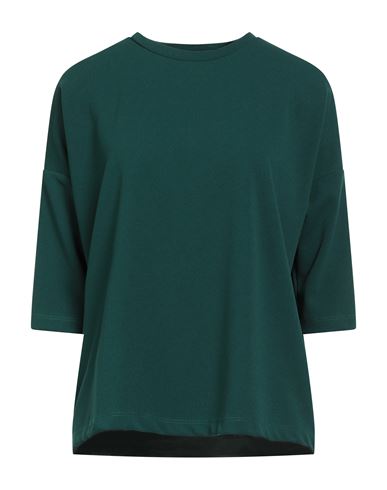 Souvenir Woman Top Dark Green Size S Polyester, Elastane In Green