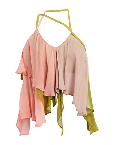 Dondup Woman Top Light Green Size 6 Viscose In Pink