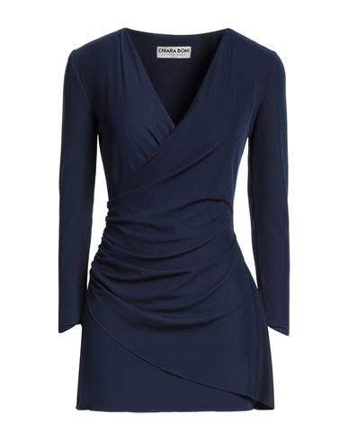 Chiara Boni La Petite Robe Woman Top Midnight Blue Size 4 Viscose, Polyamide, Elastane