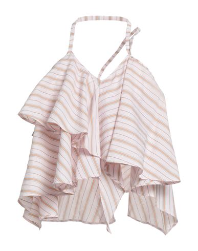 Dondup Woman Top Pink Size 6 Cotton, Polyamide