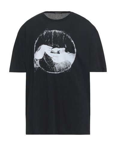 Ann Demeulemeester Man T-shirt Black Size S Cotton In Black