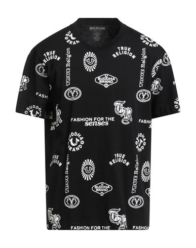 True Religion Man T-shirt Black Size L Cotton In Black