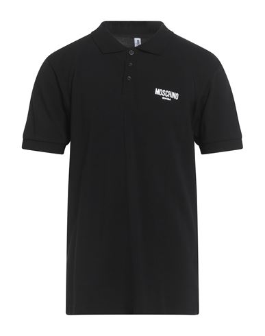 Moschino Cotton Polo Shirt Gold Accents