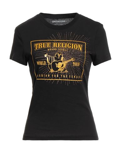 True Religion Woman T-shirt Black Size L Cotton