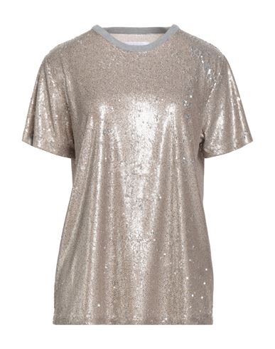 Guess Woman Top Platinum Size 4 Polyester, Elastane In Gray