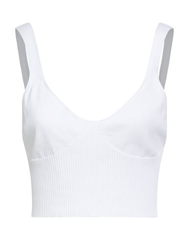 Guess Woman Top White Size 4 Cotton