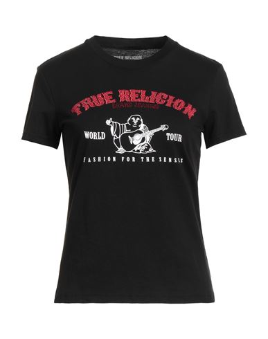 True Religion Woman T-shirt Black Size L Cotton