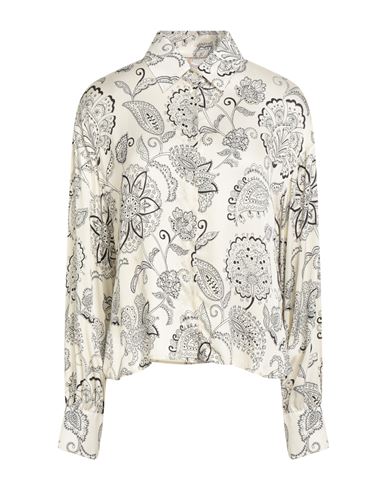 Robert Friedman Woman Shirt Ivory Size M Viscose In Multi
