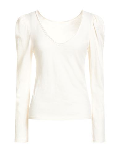 Soallure Woman Top Ivory Size S Cotton In White