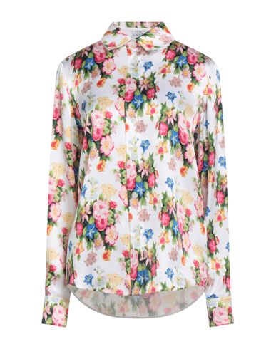 Loewe Woman Shirt Cream Size 6 Silk In Multi