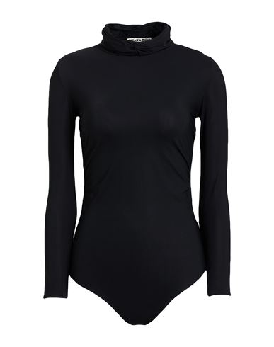 Chiara Boni La Petite Robe Woman Bodysuit Black Size 10 Polyamide, Elastane