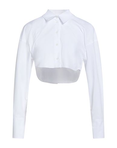 Patrizia Pepe Woman Shirt White Size 8 Cotton