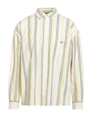 Dickies Man Shirt Cream Size L Cotton In White